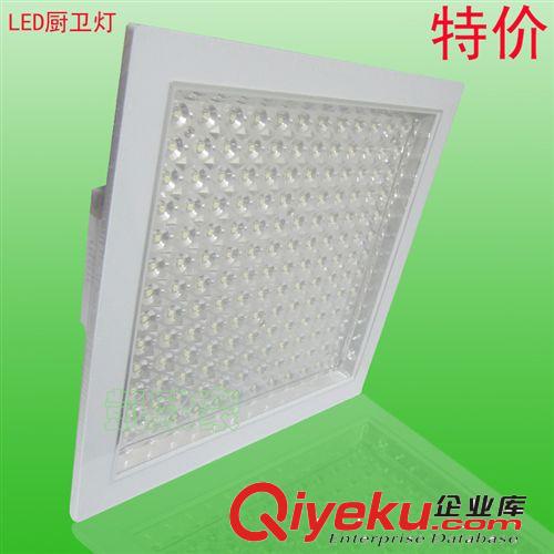 微亮照明led天花燈 方形led廚衛燈12W家裝嵌入式廚房燈 浴室衛浴燈樓梯吸頂燈300暗裝原始圖片3