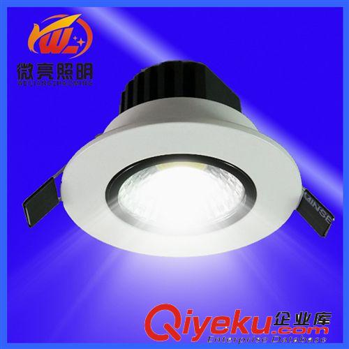 led轨道灯 厂家直销 商场超市LED筒灯5W 专用暖白光5500-6500K色温筒灯