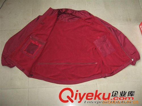 風衣 廠家直供尼龍布+144F超細搖粒絨休閑風衣