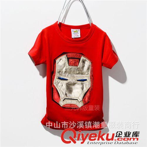 2014夏季短袖 2014新品夏季韩版童装批发品牌儿童服饰男孩变形金刚短袖T恤6835