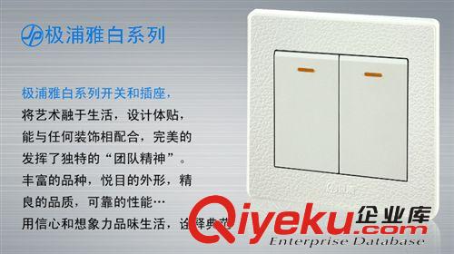 極浦皮紋白開關(guān)插座 極浦電工墻壁開關(guān) 二位雙控開關(guān) 家用墻壁開關(guān)皮紋系列86型暗裝