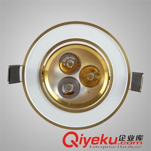 gdLED土豪金天花燈系列 廠家直銷 3w5w7w9w12w15w18天花燈led 天花燈套件 土豪金射燈