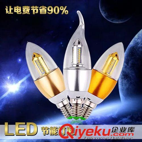 企業(yè)采集 LED蠟燭燈 3W 4W節(jié)能拉尾泡蠟燭燈泡 E14小螺口尖泡led燈泡原始圖片2