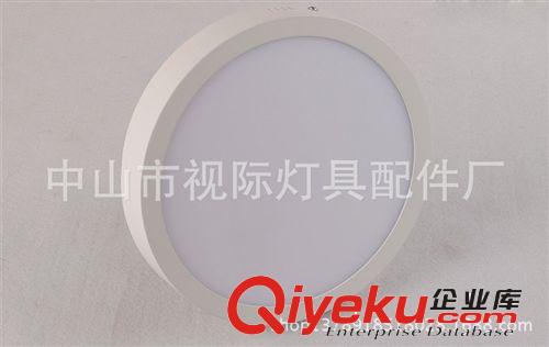 明裝面板燈 LED明裝面板板LED明裝圓形天花筒燈18W240超薄吸頂燈2835防霧整燈