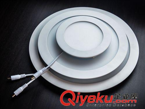 LED壓鑄面板燈 側發(fā)光 LED面板燈6W12W18W圓形壓鑄平板燈120MM led燈外殼套件