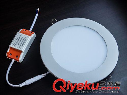 LED壓鑄面板燈 廠家直銷壓鑄圓形LED面板燈6W led平板燈120 出口品質(zhì)全套件成品