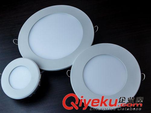 LED壓鑄面板燈 led面板燈12w筒燈圓形155壓鑄面板燈天花燈導光平板燈開孔140原始圖片2