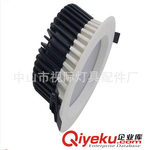 LED壓鑄筒燈 筒燈廠家 高品質(zhì)出口筒燈 LED壓鑄黑白筒燈8寸225*75LED天花筒燈原始圖片3