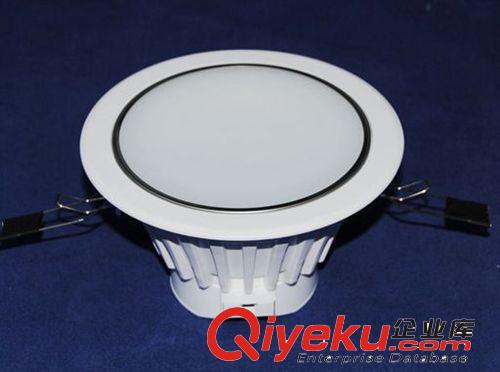 LED壓鑄筒燈 飛新款筒燈2.5寸/3.5W 防炫/閃爍 LED天花筒燈 防霧銀邊/白邊原始圖片2