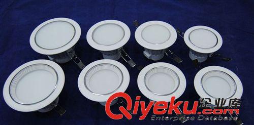 LED壓鑄筒燈 飛新款筒燈2.5寸/3.5W 防炫/閃爍 LED天花筒燈 防霧銀邊/白邊原始圖片3
