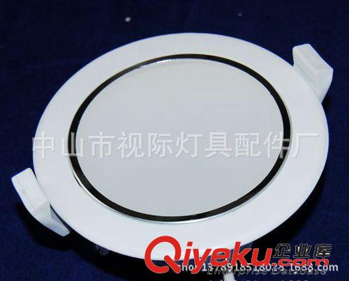 LED壓鑄筒燈 LED壓鑄筒燈外殼 LED仿飛套件 5寸貼片筒燈12-15W白色筒燈外殼原始圖片2