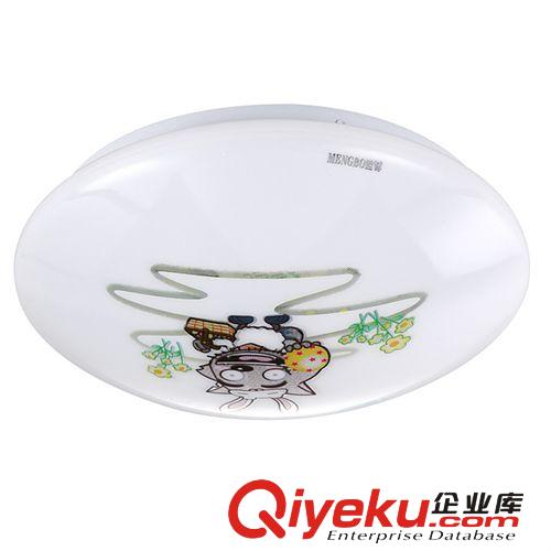 LED吸頂燈 盟博卡通led吸頂燈亞克力圓形現(xiàn)代兒童小孩房間護(hù)眼燈節(jié)能包郵12W