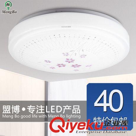 吸頂燈 盟博led吸頂燈臥室簡約現代客廳書房時尚燈具24W39W大圓廠家直銷