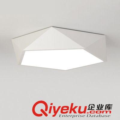 吸頂燈 幾何LED吸頂燈調(diào)光簡(jiǎn)約現(xiàn)代北歐個(gè)性創(chuàng)意宜家客餐廳書(shū)房臥室燈具原始圖片2