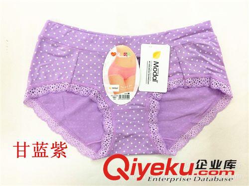 女式內褲 黛絲少女{zx1}款21709圓點中低腰蕾絲花邊小平角內褲超柔軟超舒適
