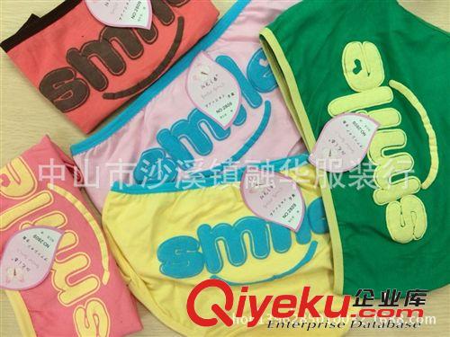 卡通內褲 陽光之春zp少女內褲，印英文字母，時尚，時尚，透氣2809