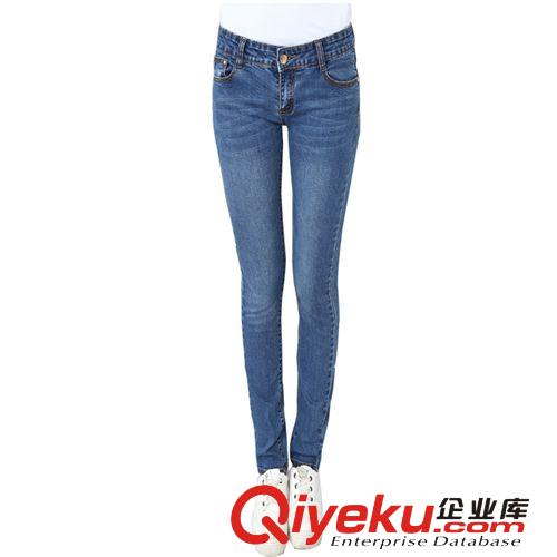 女式牛仔褲 秋冬女裝韓版新款韓國 鉛筆 小腳褲一件代發(fā)外貿(mào)原單歐洲站牛仔褲原始圖片2