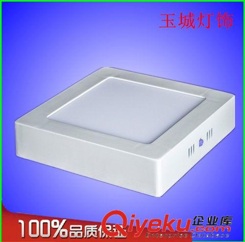 明裝面板燈 中山廠(chǎng)家供應(yīng)室內(nèi)LED明裝方形面板燈16w外徑300mm吸頂式筒燈