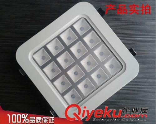 格柵燈(格子燈） gd16W方形圓角LED大功率格柵燈外殼 套件 燈殼 天花燈辦公照明原始圖片2