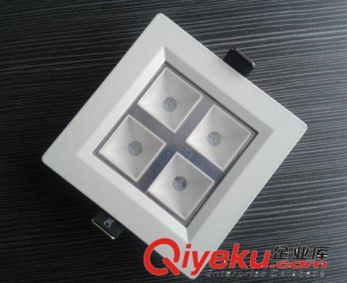 格柵燈(格子燈） 直下式4W方形直角LED大功率格柵燈外殼 套件 燈殼 天花燈辦公照明原始圖片3