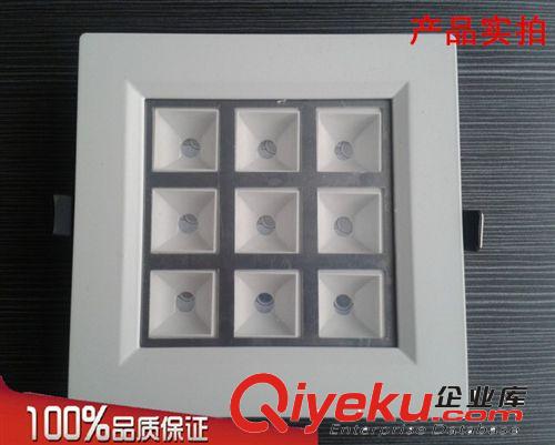 格柵燈(格子燈） 天花燈辦公照明25W方形直角LED大功率格柵燈套件直下式格子燈