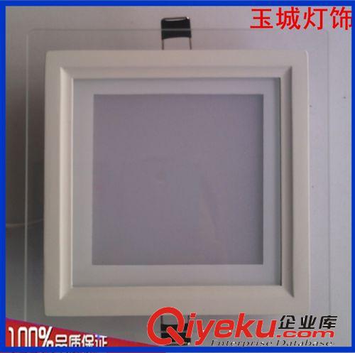 玻璃面板燈 led200mm圓形玻璃燈外殼 高亮度5730貼片18W嵌入式玻璃面板燈套件