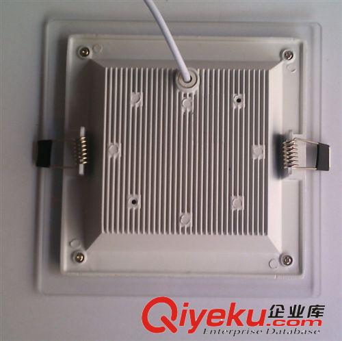 玻璃面板燈 LED廠家直銷(xiāo)6W開(kāi)孔75mm玻璃方形面板燈 玻璃面罩筒燈 外殼 套件原始圖片3