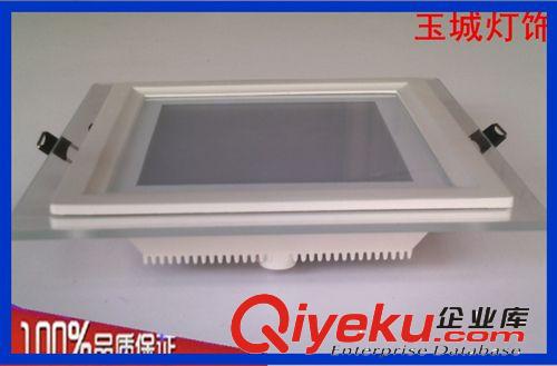 玻璃面板燈 LED廠家直銷(xiāo)6W開(kāi)孔75mm玻璃方形面板燈 玻璃面罩筒燈 外殼 套件