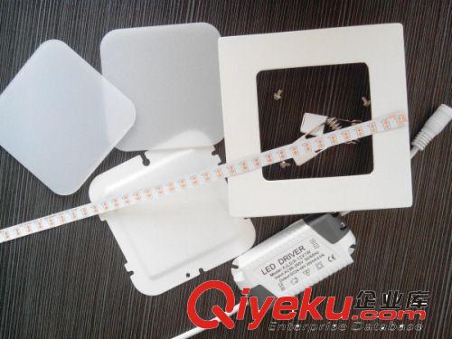 側發光面板燈外殼 LED超薄方形面板燈9w外徑150*130mm  外殼 平板燈嵌入式燈具原始圖片3