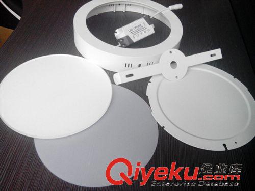 側發光面板燈外殼 大量庫存LED明裝圓形面板燈12W 外徑170mm  外殼 吸頂燈室內照明原始圖片3