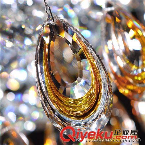 客廳臥室燈系列 客廳吊燈 吊線水晶燈 長方形水晶燈 現(xiàn)代簡約led水晶燈餐廳燈吊燈原始圖片2