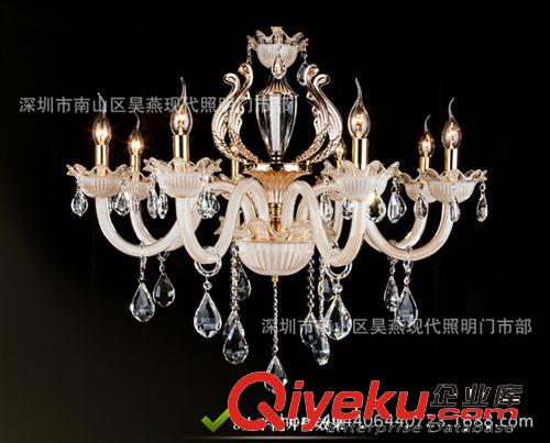 水晶燈；蠟燭燈 批發(fā)水晶燈歐式蠟燭燈金色客廳大廳燈臥室餐廳酒店吊燈 燈具燈飾原始圖片3