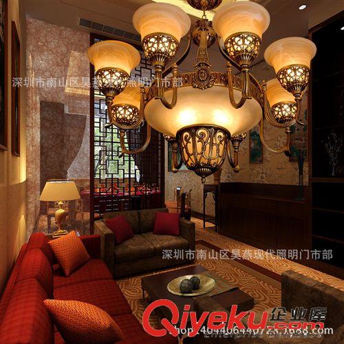 仿古燈 廠家批發(fā)歐式吊燈 仿古吊燈 客廳吊燈 臥室大廳吊燈工程燈具原始圖片3