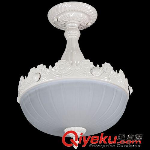 歐式吸頂燈 歐式led燈飾 仿古典玄關走廊過道燈 簡約現代單頭玻璃led吸頂燈原始圖片3