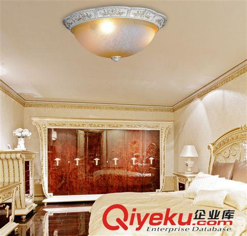 歐式吸頂燈 供應(yīng) 田園溫馨樹脂led吸頂燈 歐式臥室燈 兒童房間公主房led燈具原始圖片3