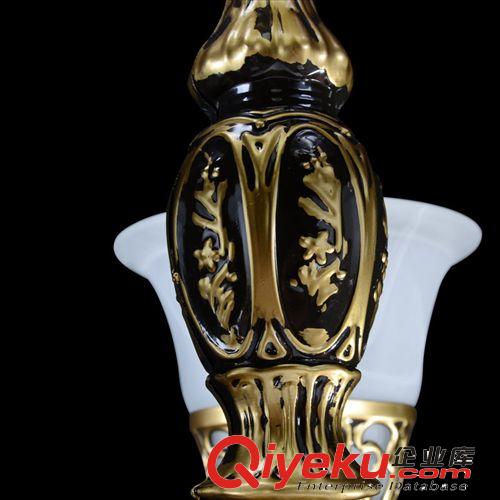 歐式吊燈 歐式客廳led吊燈 LED簡約歐式玻璃吊燈 餐廳復(fù)古全銅燈飾照明批發(fā)原始圖片3