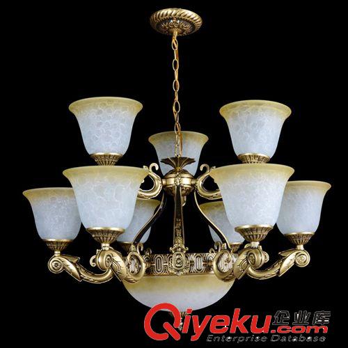 歐式吊燈 復古銅藝led燈具 別墅酒店led吊燈 奢華歐式客廳燈 復古鐵藝燈具原始圖片3