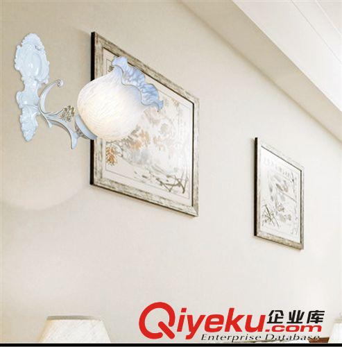 歐式壁燈 批發 歐式led 壁燈仿古復古美人魚白色led壁燈 臥室床頭燈浴室燈原始圖片2