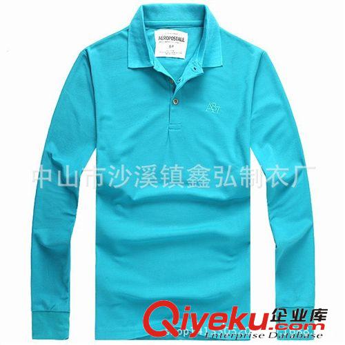 男式T恤 男士長(zhǎng)袖polo衫 純棉長(zhǎng)袖t恤訂做 翻領(lǐng)長(zhǎng)袖t恤polo衫廣告衫定做原始圖片3