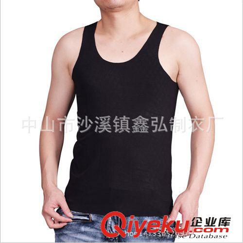 男式背心 廠家定做萊卡棉背心 時尚萊卡運動男式背心 來版來圖定制原始圖片2
