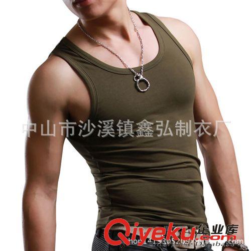 男式背心 廠家定做夏季男士背心 工字背心男式背心羅紋修身jm運(yùn)動(dòng)背心原始圖片3