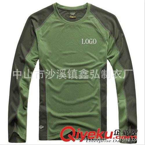 速干t恤 廠家專業(yè)定做男式長袖吸濕排汗透氣速干運(yùn)動T恤 來圖來版定做原始圖片2