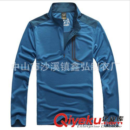 速干t恤 廠家定做戶外男式速干長(zhǎng)袖t恤 運(yùn)動(dòng)透氣吸濕排汗長(zhǎng)袖T恤原始圖片2