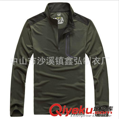 速干t恤 廠家定做戶外男式速干長(zhǎng)袖t恤 運(yùn)動(dòng)透氣吸濕排汗長(zhǎng)袖T恤原始圖片3