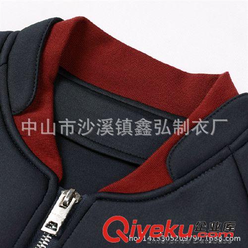 男式棒球衫 廠家定做太空棉夾克衣服印花外衣韓版 男士棒球服 潮原始圖片3