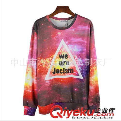 男式衛(wèi)衣 廠家定做男士衛(wèi)衣 英倫風(fēng)空氣層太空棉印花套頭衛(wèi)衣男原始圖片3