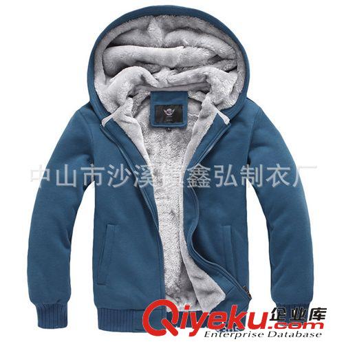 男式衛(wèi)衣 廠家定做2014秋冬新款男士衛(wèi)衣 加絨加厚休閑保暖純棉衛(wèi)衣原始圖片2