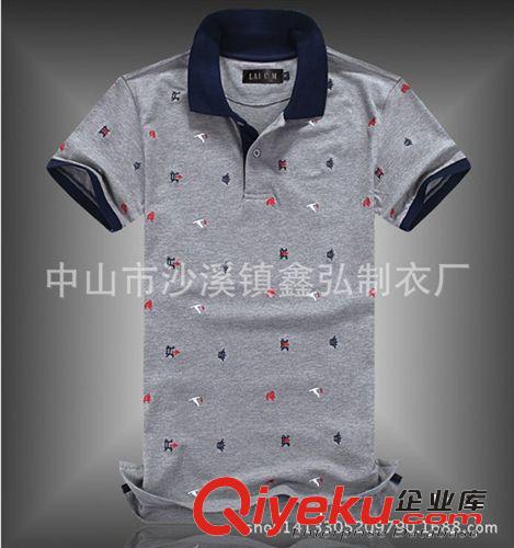 男式Polo衫 廠家定做立領POLO衫廣告文化衫t恤衫 可刺繡LOGO圖案原始圖片2