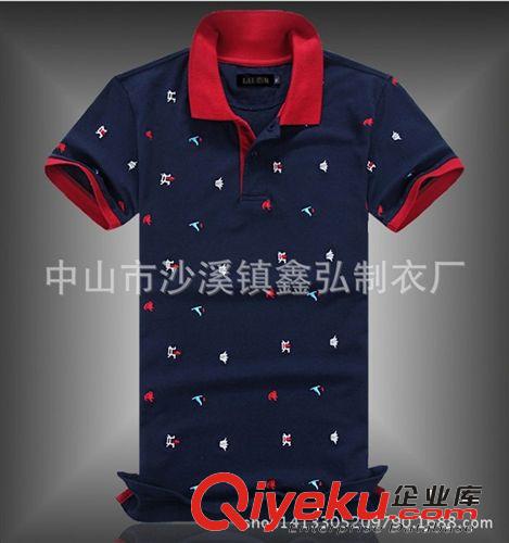 男式Polo衫 廠家定做立領POLO衫廣告文化衫t恤衫 可刺繡LOGO圖案原始圖片3