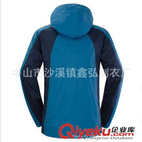 沖鋒衣、褲 廠家定做沖鋒衣可拆卸兩件套 登山服滑雪服 可加印或繡LOGO防水原始圖片3